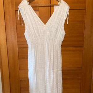 NWT - Lovestitch White Summer Long dress - sz L